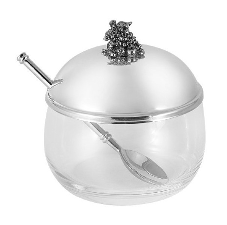 Вазочка для джема с ложкой Винтаж, 9 см. Regent