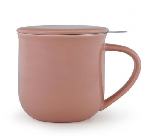 Кружка чайная с ситечком, 380 мл. розовый, Minima Viva Scandinavia