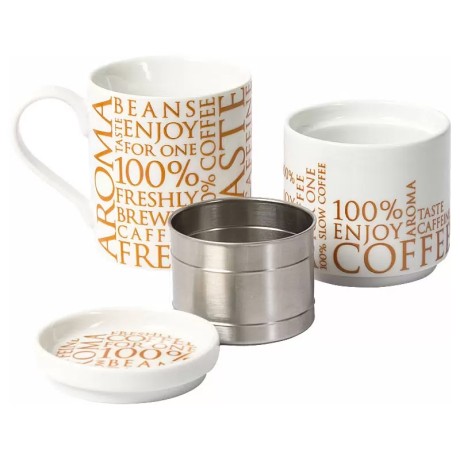 Кружка "Кофе на одного 100% белый", 370 мл. Koenitz