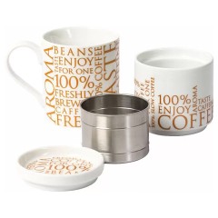 Кружка "Кофе на одного 100% белый", 370 мл. Koenitz