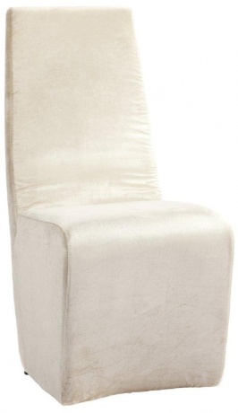 Стул обеденный без ножек молочная замша James