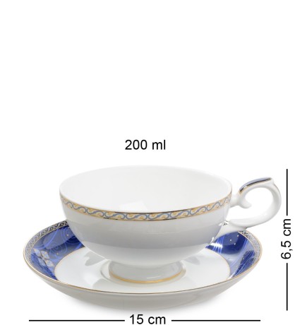 JK-197 Чайный набор "Золотой Палермо" (Gold Palermo Pavone)