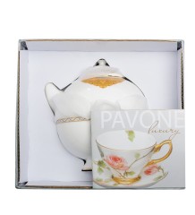 JK-197 Чайный набор "Золотой Палермо" (Gold Palermo Pavone)