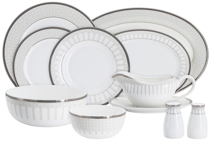 Обеденный сервиз Ривьера, 12 персон, 50 предметов, Emily