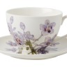 Чашка с блюдцем Орхидея лиловая, 0,24 л. Maxwell & Williams