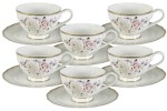 Чайный набор на 6 персон "Гармония" Emily, 12 предметов