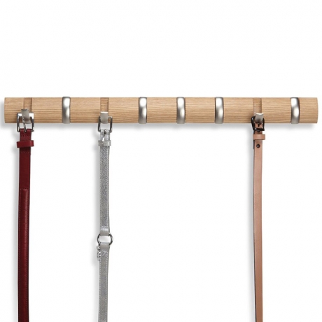 Вешалка настенная Flip 8 мини, дерево, Umbra