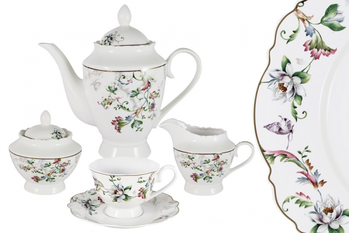 Чайный сервиз на 6 персон, 15 предметов, Йорк Primavera