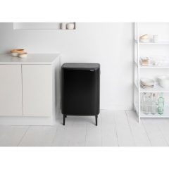 Мусорный бак Touch Bin Bo Hi (60 л), Черный матовый Brabantia