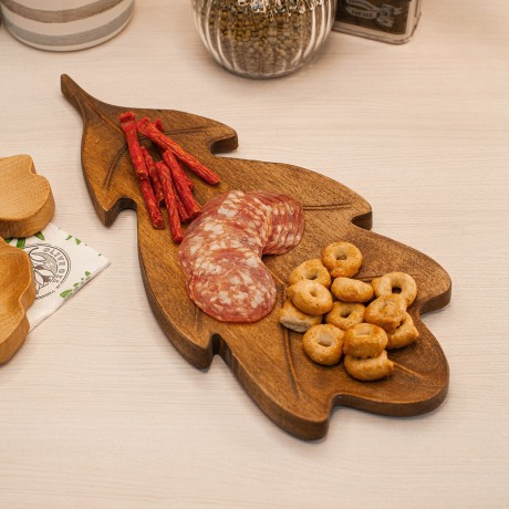 Блюдо для сервировки "Дуб", 17x1,8x39 см. Uneca