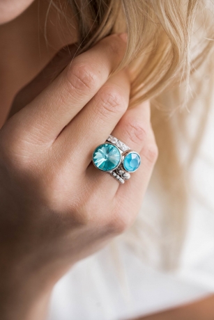 Кольцо Matino silver 17.8 мм 627502 S Qudo