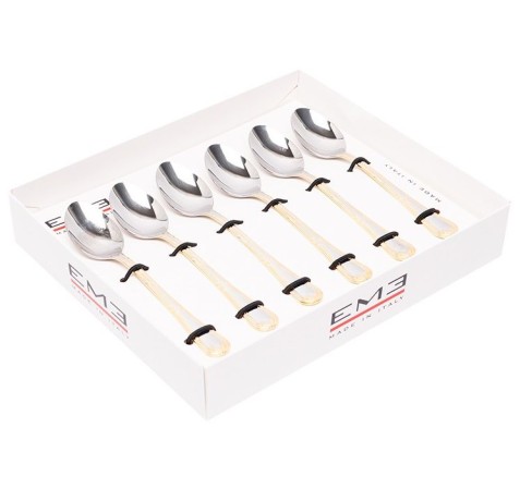 Набор кофейных ложек LUIGI XVI GOLD DECOR, 6 шт. EME