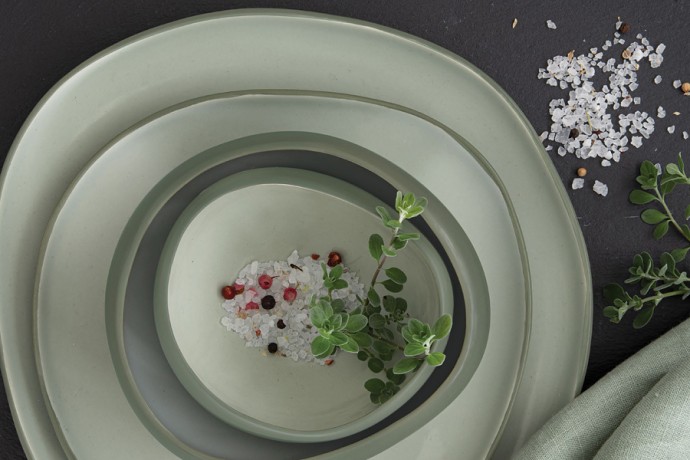 Тарелка суповая Organica, зелёная, 19 см. 1 л. Easy Life