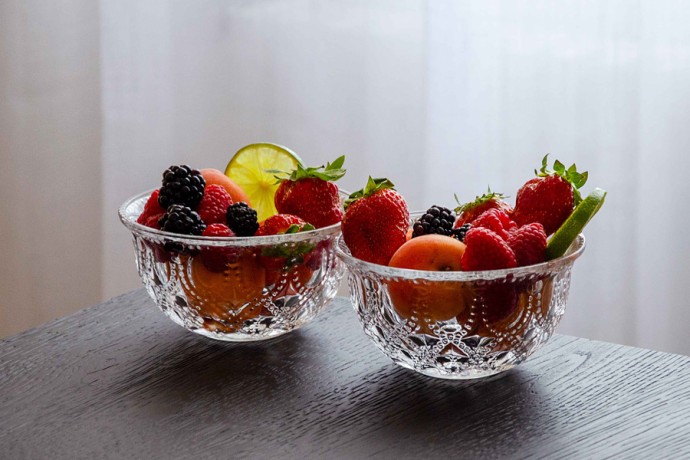 Набор салатников Dubai, прозрачный, 13 см, 0,4 л, 4 шт. WD Lifestyle