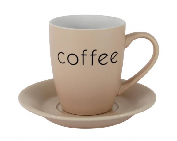 Чашка с блюдцем "Птичье молоко" 200 мл., LF Ceramics