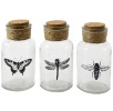Набор баночек с пробками, 3 шт. 12,5x6,5 см. Wings Interstil