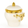 Баночка с крышкой, 10,5х13 см. EMOZIONI, керамика, swarovski