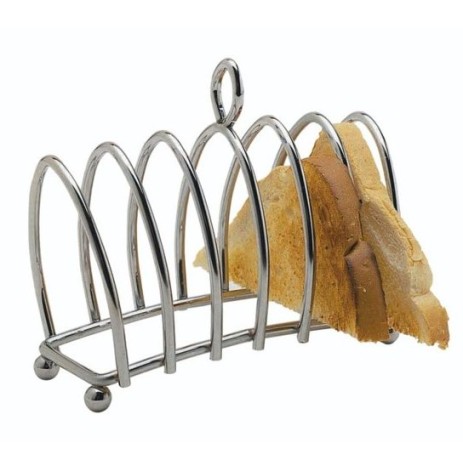 Подставка для тостов на 6 ломтиков хромированная KC, 16x15x7 см. Kitchen Craft