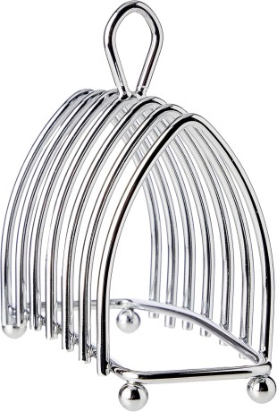 Подставка для тостов на 6 ломтиков хромированная KC, 16x15x7 см. Kitchen Craft