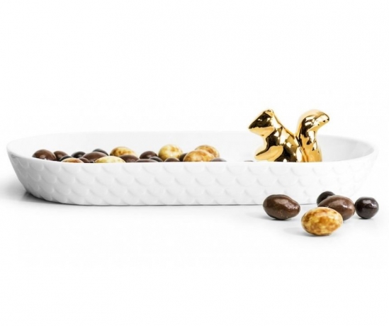 Блюдо сервировочное, 26x12x6 см. "Белочка" Winter SagaForm