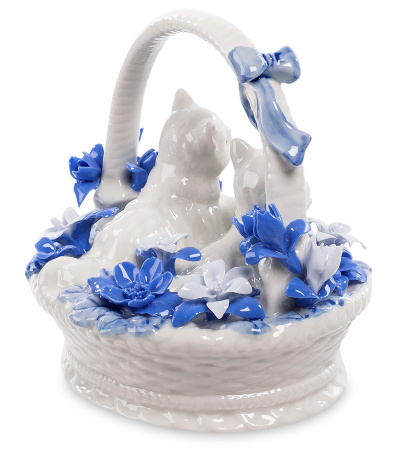 CMS-46/ 8 Фигурка "Котята в корзинке" (Pavone)