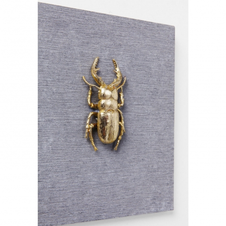 Украшение настенное Bugs, коллекция "Жуки" 40*15*3, Полирезин, Бетон, Серый