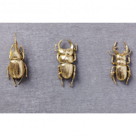 Украшение настенное Bugs, коллекция "Жуки" 40*15*3, Полирезин, Бетон, Серый