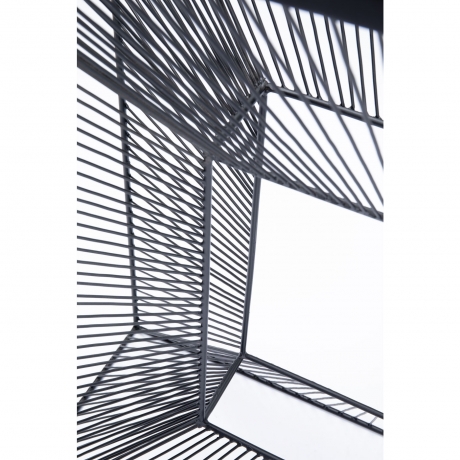 Консоль Dimension, коллекция "Измерение" 81*81*36, Сталь, Стекло, Черный