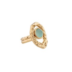 Кольцо двойное Blue Sky Agate, 17.2 мм. Possebon