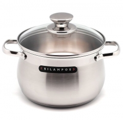 Глубокая кастрюля 6,4 л. (24см) Роял Silampos