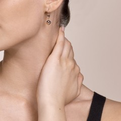 Серьги Amethyst Rose Gold Coeur de Lion