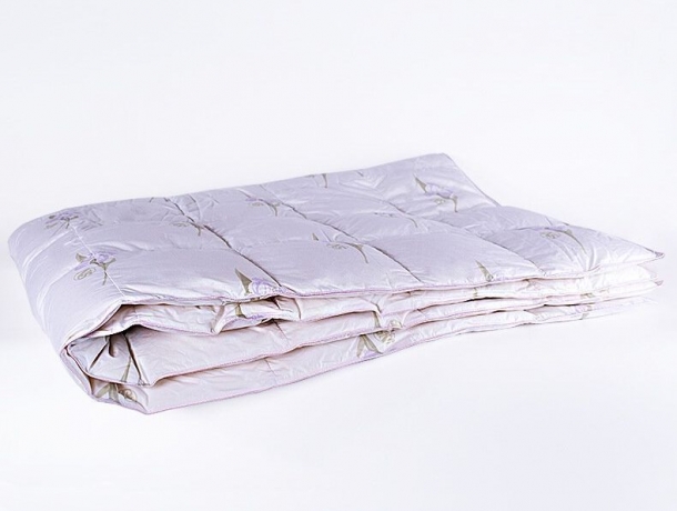 Одеяло теплое из элитного гусиного пуха "Царственный Ирис", 150х200 см. Natures