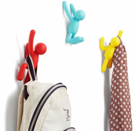 Вешалки-крючки Buddy, 3 шт. белые, Umbra