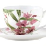 Чашка с блюдцем Орхидея розовая, 0,24 л. Maxwell & Williams