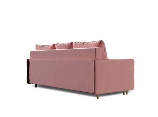 Диван-кровать Fresh, коллекция "Фреш" 214*96*114, Полиэстер, Хлопок, Нейлон, Пенополиуретан, Дерево, Розовый