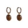 Серьги COFFE AGATE