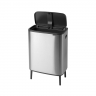 Мусорный бак Touch Bin Bo Hi (60 л), Стальной матовый (FPP) Brabantia