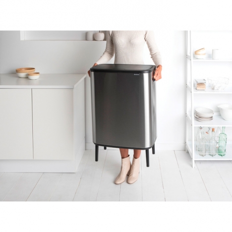 Мусорный бак Touch Bin Bo Hi (60 л), Стальной матовый (FPP) Brabantia