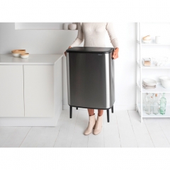 Мусорный бак Touch Bin Bo Hi (60 л), Стальной матовый (FPP) Brabantia