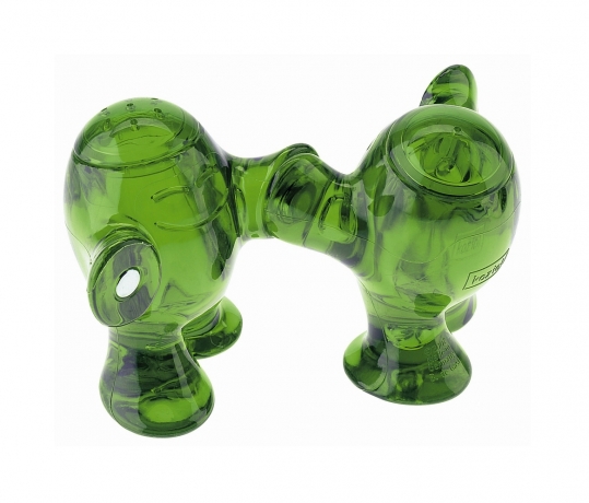 Набор из солонки и перечницы STEP'N PEP зеленый, прозрачный, Koziol