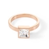 Кольцо Brilliant Square Rose Gold 0500/40-1822 60 Coeur de Lion