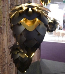 Плафон Conia black & gold, 40х50 см.