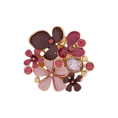 Брошь Клумба XZ1159.7 R/G Shadore