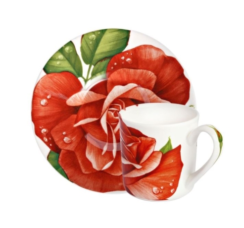 Чашка с блюдцем кофейная, 100 мл. ROMANTICA Taitu