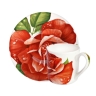 Чашка с блюдцем кофейная, 100 мл. ROMANTICA Taitu