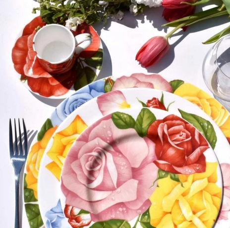 Чашка с блюдцем кофейная, 100 мл. ROMANTICA Taitu