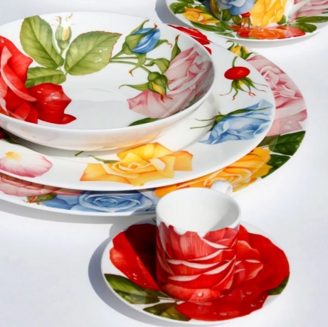 Чашка с блюдцем кофейная, 100 мл. ROMANTICA Taitu