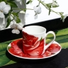 Чашка с блюдцем кофейная, 100 мл. ROMANTICA Taitu