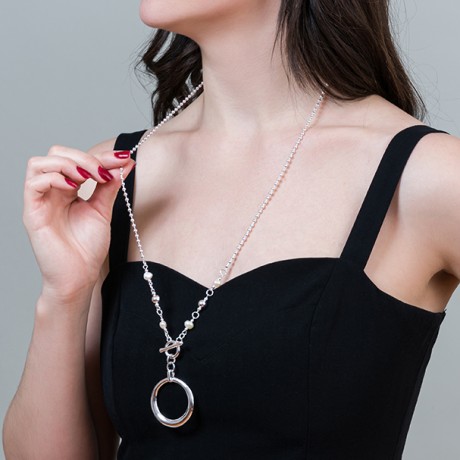 Колье Perle LN5119 BW/S Fiore Luna