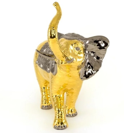 Статуэтка слон, 40х25х37 см. GIARDINO, керамика, swarovski